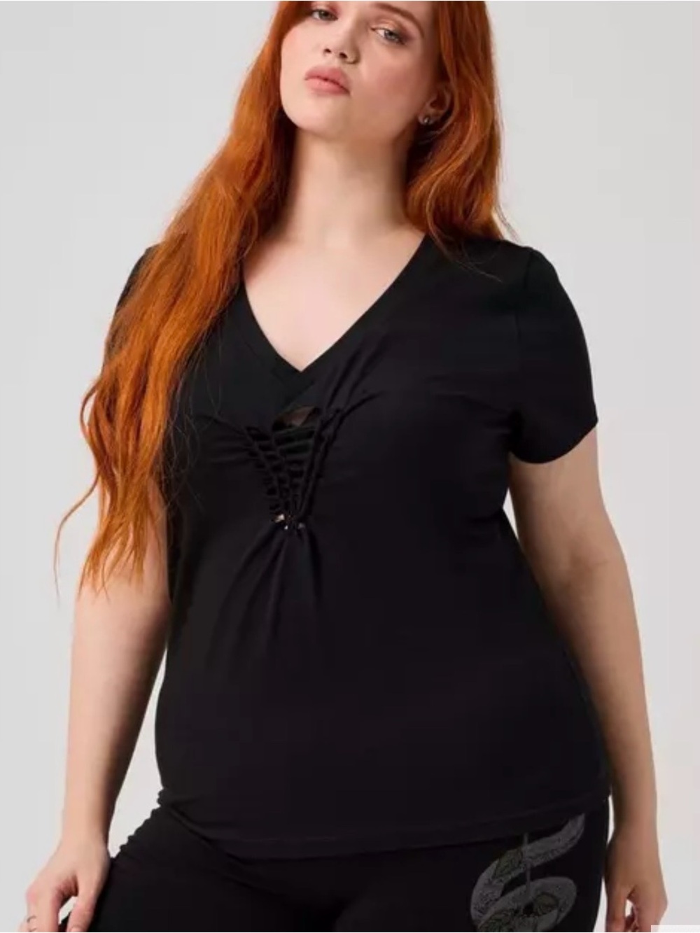 Nightfall Braided V-Neck Tee